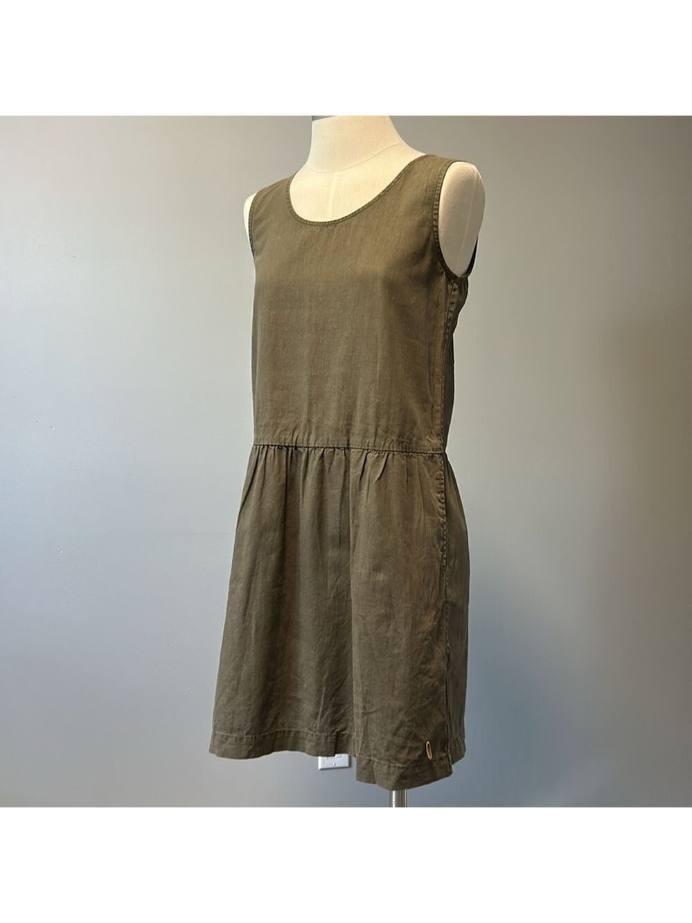 Roots Hemp Cottagecore Minimalist Sleeveless Mini Dress Size XS